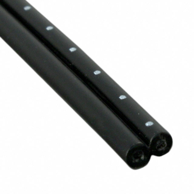 Fiber Optic Cable Black Multimode, Duplex 1000μm 3.28' (1.00m)