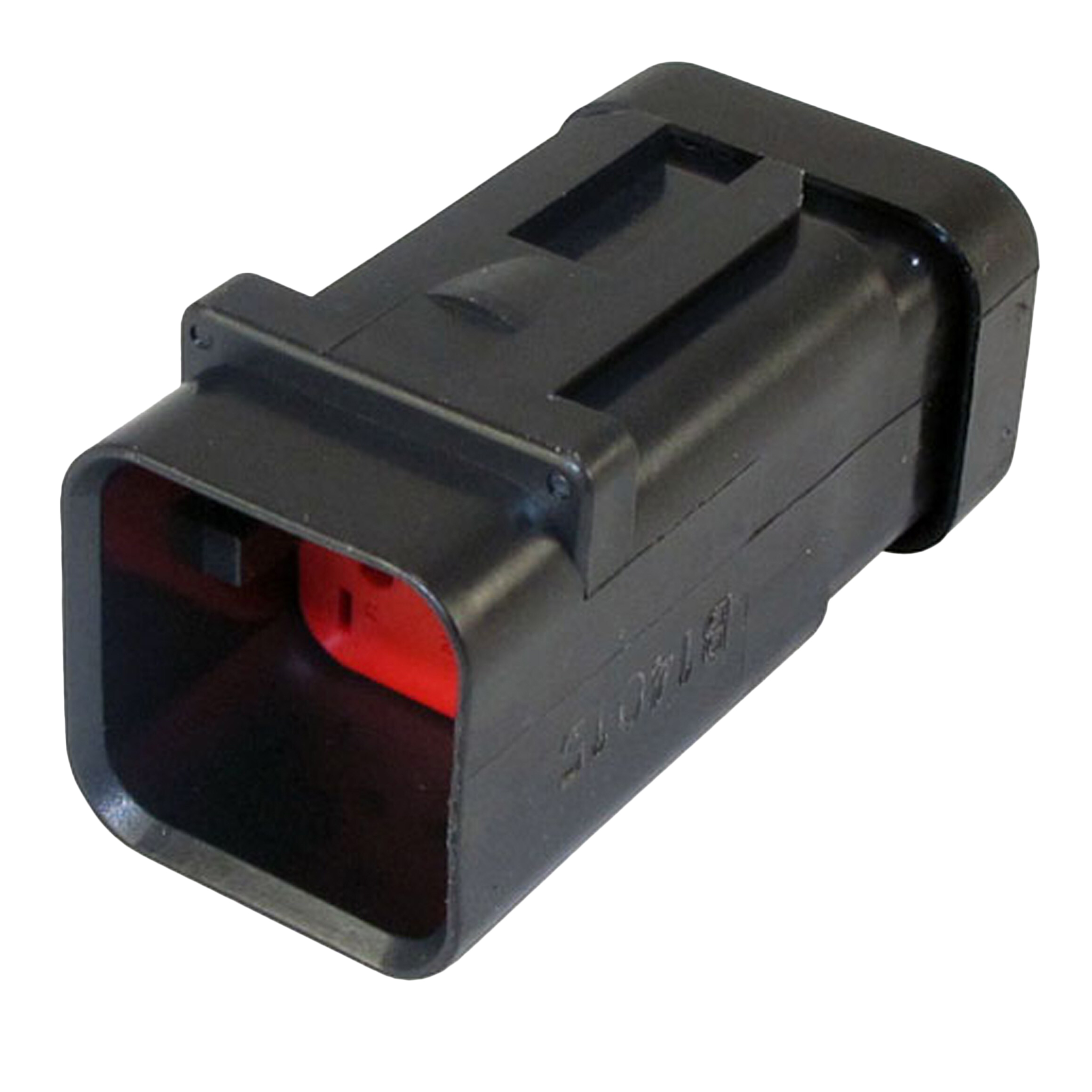 6 Rectangular Connectors - Housings Housing for Female Insert Red 0.177 (4.50mm)