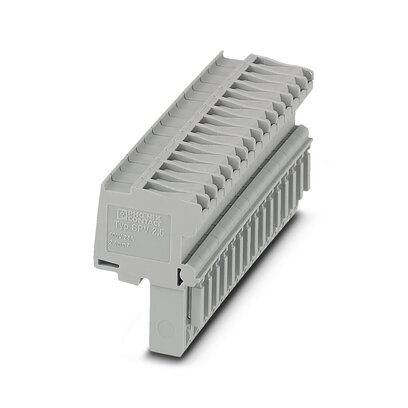 15 Position Terminal Block Plug, Female Sockets 90° Free Hanging (In-Line)