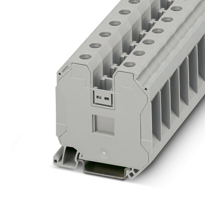 Terminal Block Connector 2 Position Feed Through Gray 1/0-14 AWG