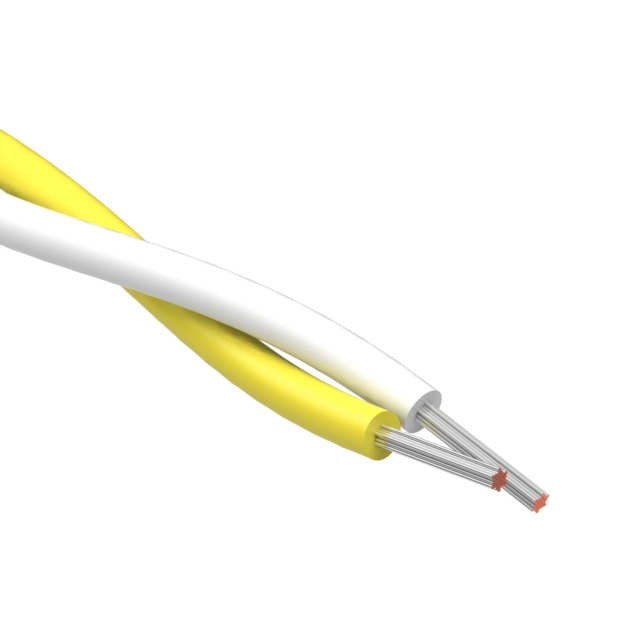 【30-03285】CABLE 2COND 24AWG WHITE/YELLOW