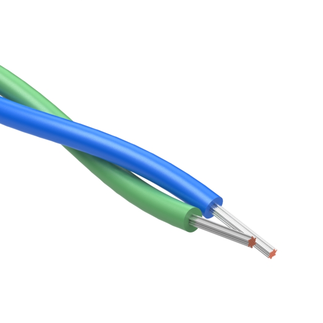 【30-03307】CABLE 2COND 26AWG GREEN/BLUE