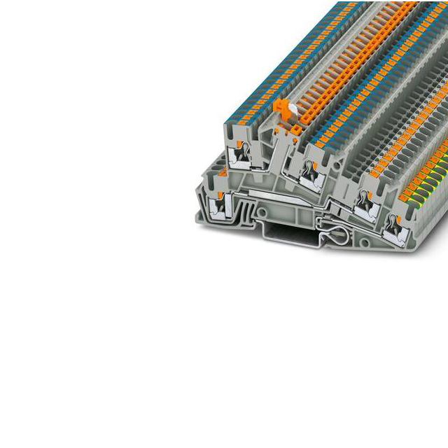 Terminal Block Connector 5 Position Disconnect, Feed Through, Isolated Gray 12-26 AWG