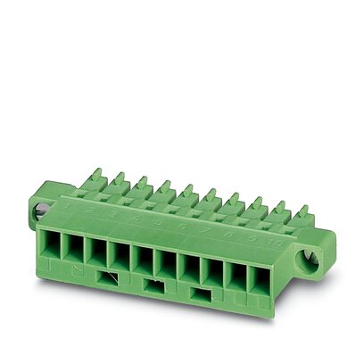 5 Position Terminal Block Plug Housing for Female Sockets 0.150 (3.81mm) 180° Free Hanging (In-Line)