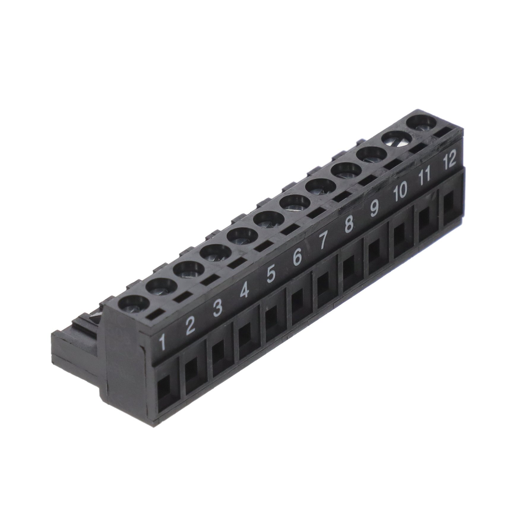 12 Position Terminal Block Plug, Female Sockets 0.200