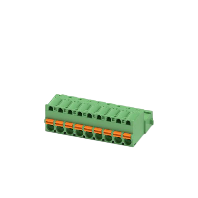 9 Position Terminal Block Plug, Male Pins 0.200