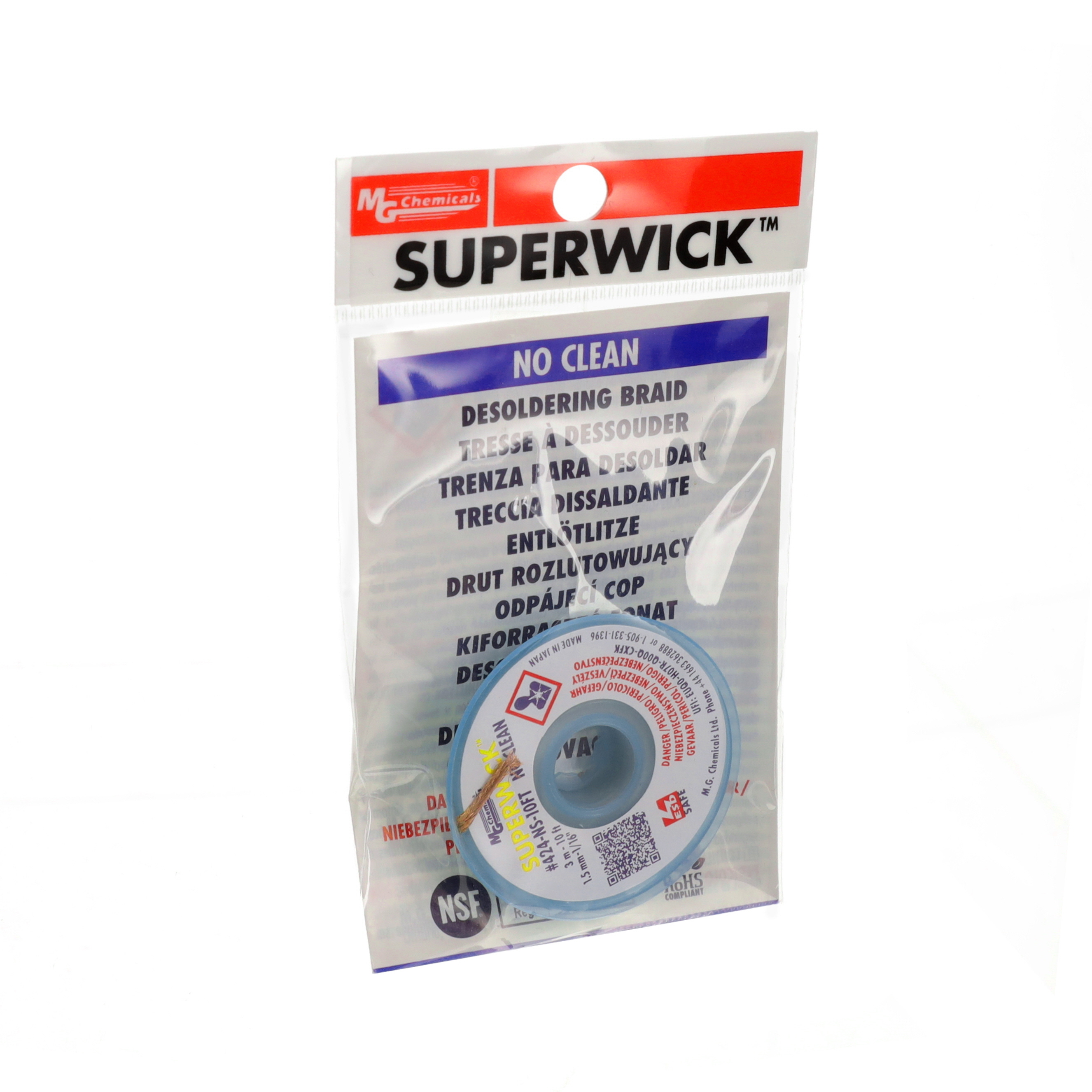 【424-NS-10FT】SUPERWICK - #2 YELLOW, STATIC FR