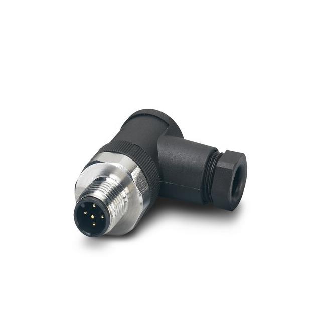 5 Position Circular Connector Plug, Male Pins Screw