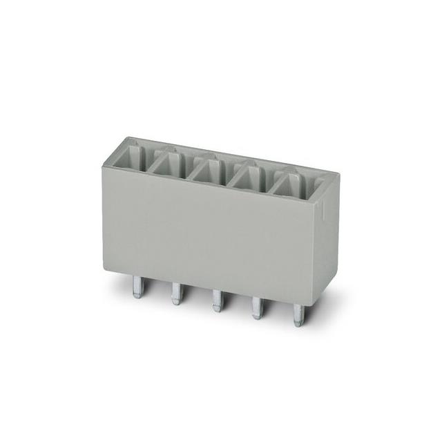 7 Position Terminal Block Header, Male Pins, Shrouded (4 Side) 0.150