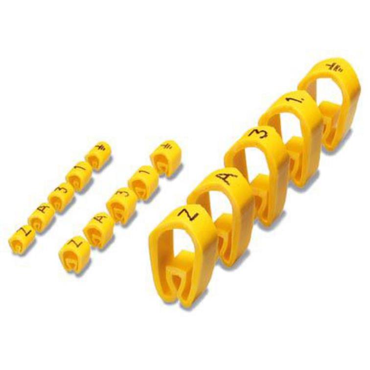 【0800569:+】WIRE MARKER SLIP-ON 4.3MM YELLOW