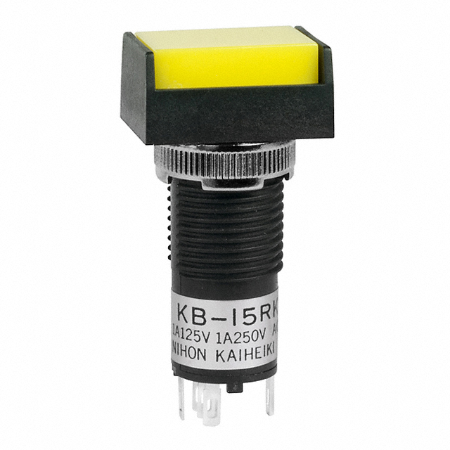 Pushbutton Switch SPDT Standard Panel Mount, Front