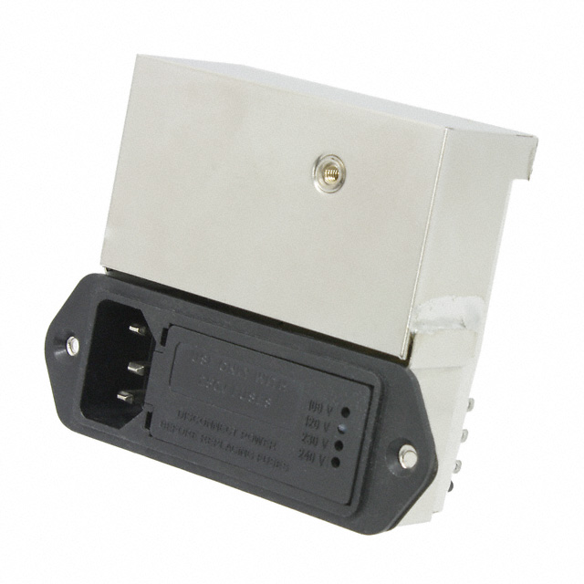 Power Entry Connector Receptacle, Male Blades - Module IEC 320-C14 Panel Mount, Flange