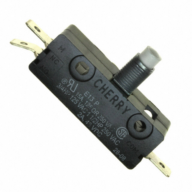 0E68-30A0 | ZF Door Micro Switch, Plunger, SPDT 100 MA Thermoplastic