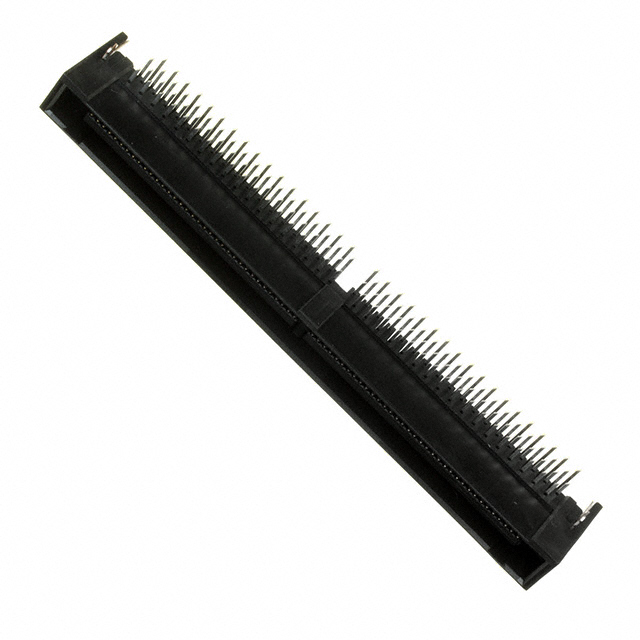 140 Position Connector Plug, Center Strip Contacts Through Hole, Right Angle Gold