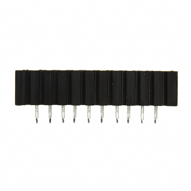 10 Position FFC Connector Contacts, Vertical - 1 Sided 0.100