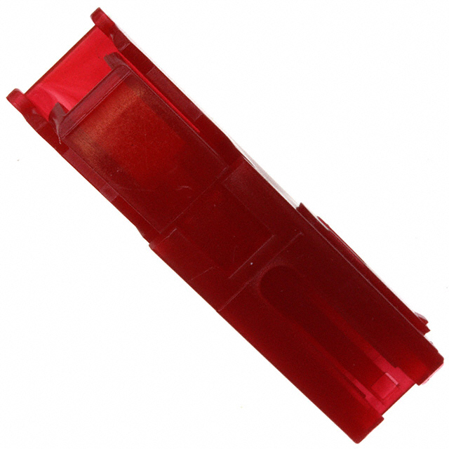1 Position Blade Type Power Housing Connector Non-Gendered Red