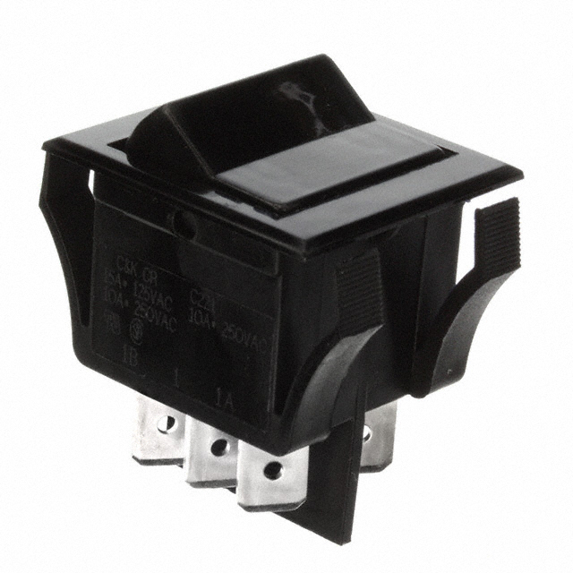 Rocker Switch DPDT 15A (AC) 125 V Panel Mount, Snap-In