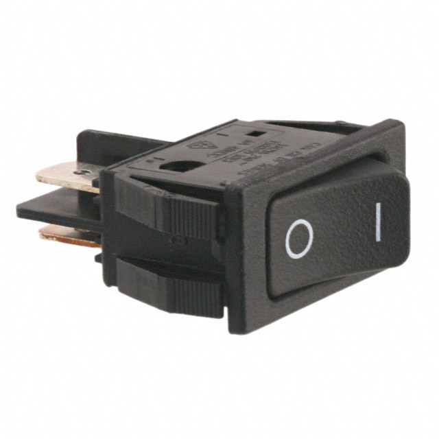 Rocker Switch DPST 16A (AC), 6A (DC) 125 V Panel Mount, Snap-In