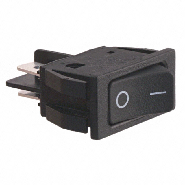 Rocker Switch DPST 16A (AC), 6A (DC) 125 V Panel Mount, Snap-In