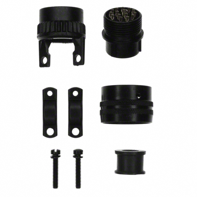 15 Position Circular Connector Plug, Male Pins Solder Cup