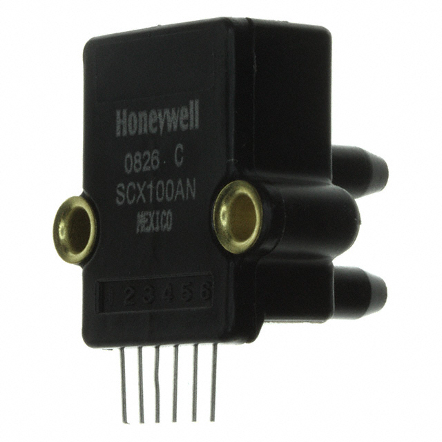 Pressure Sensor 100PSI (689.48kPa) Absolute Male - 0.19 (4.8mm) Tube 0 mV ~ 100 mV (12V) 6-SIP Module