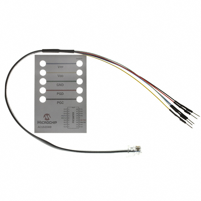 AC162069 Microchip, Breadboard Cable, Connect ICD 2 to Breadboard