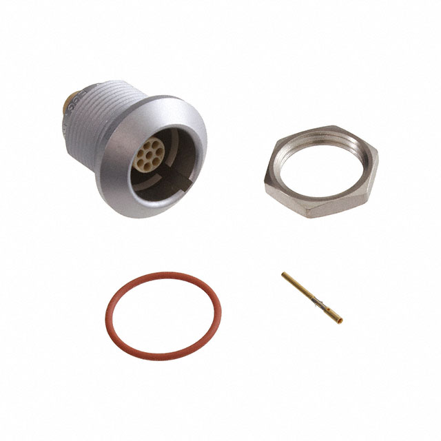 8 Position Circular Connector Receptacle, Female Sockets Crimp