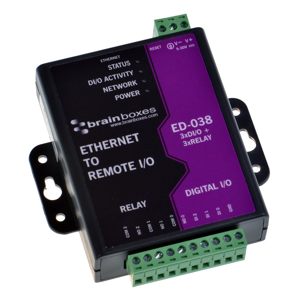 【ED-038】ETHERNET TO 3 RELAY + 3 DIGITAL