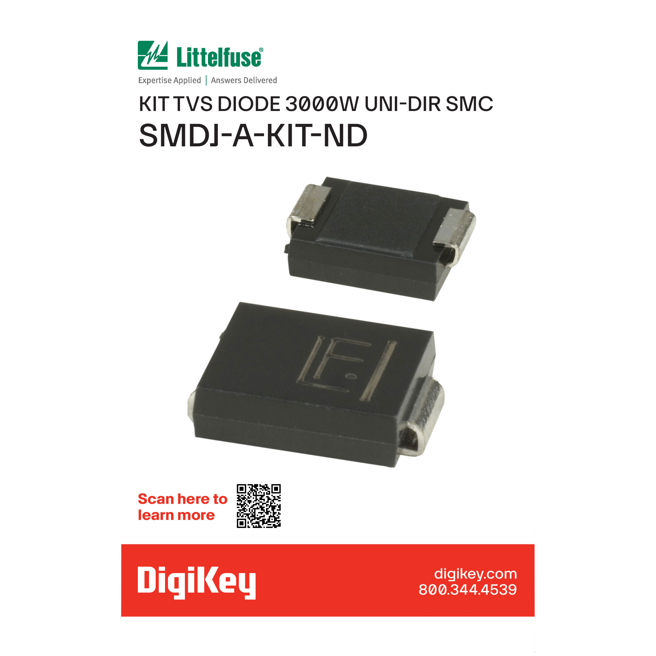 디바이스마트,RLC/수동소자 > 엔지니어 샘플키트 > 다이오드 키트,,4879338,KIT TVS DIODE 3000W UNI-DIR SMC / Digi-Key Part Number : SMDJ-A-KIT-ND
