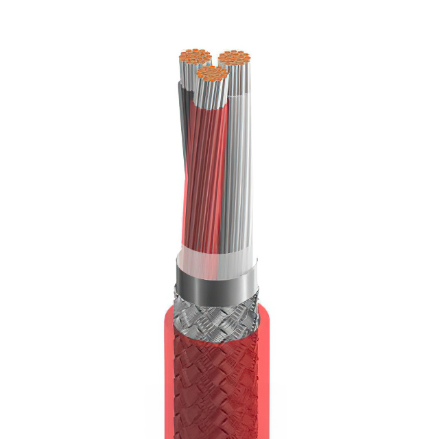CABLE 3COND 18AWG RED SHLD