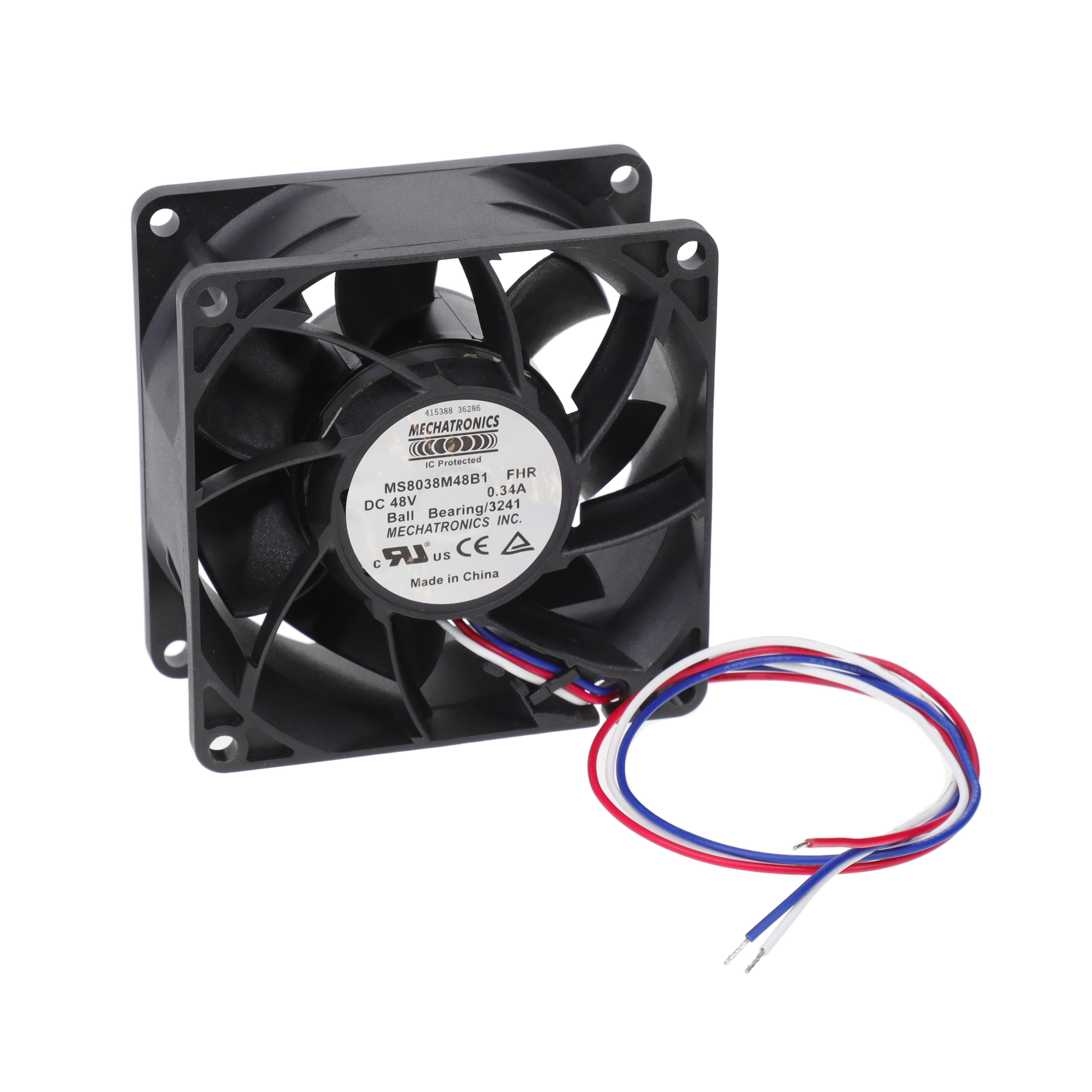 【MS8038M48B1-FHR-3241】FAN AXIAL 80X38MM 48VDC