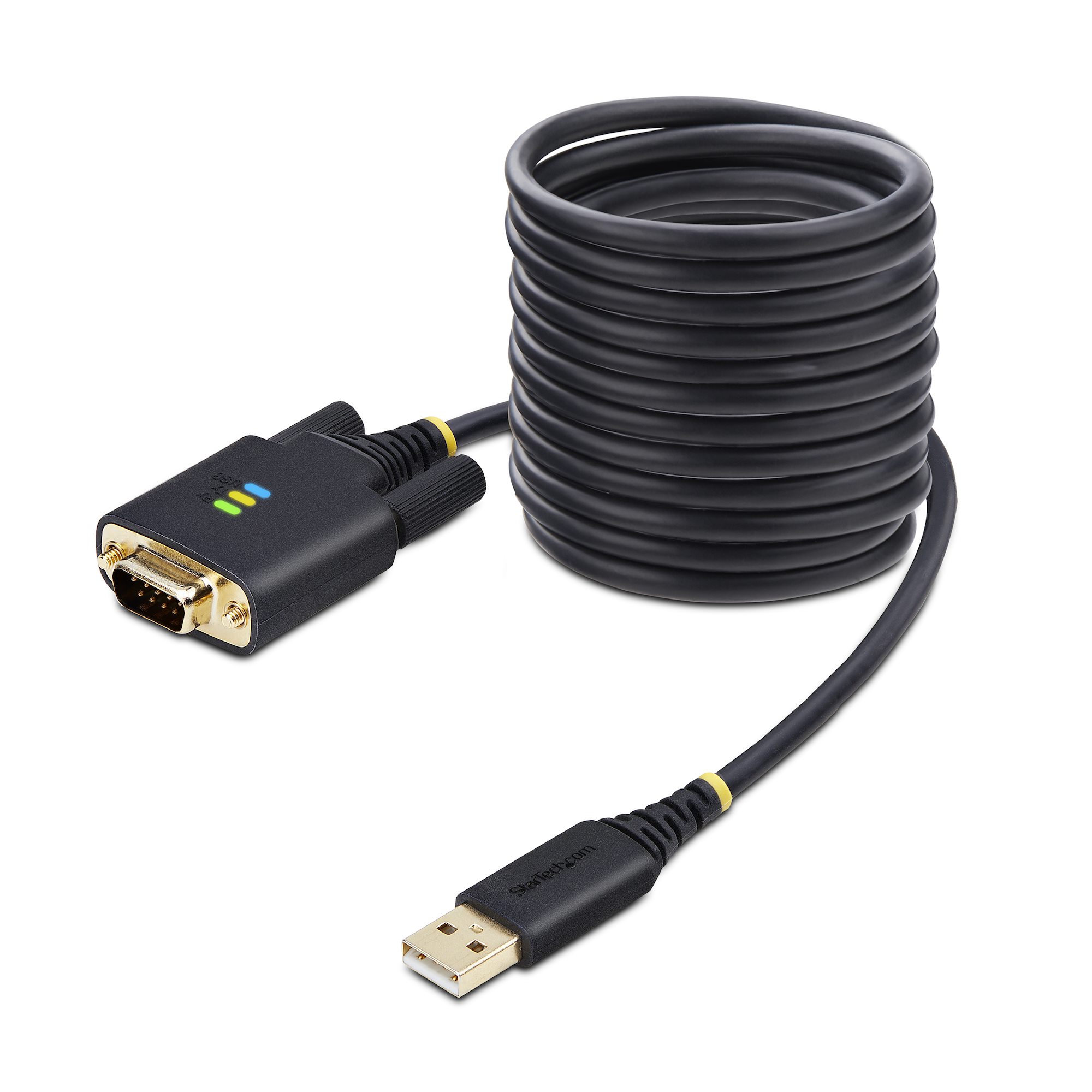 【1P10FFC-USB-SERIAL】10FT/3M USB TO SERIAL CABLE