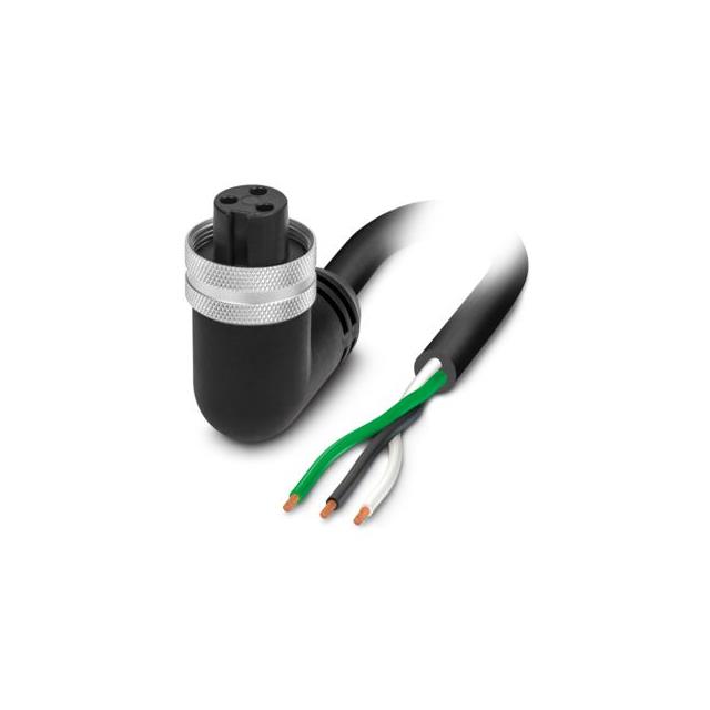 【1423191】CBL 3POS PLUG RA TO WIRE 32.8'