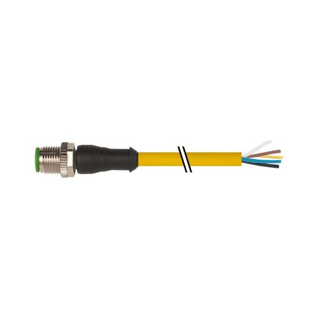 【7000-12041-0150100】M12 MALE 0 WITH CABLE, PVC 5X0.3