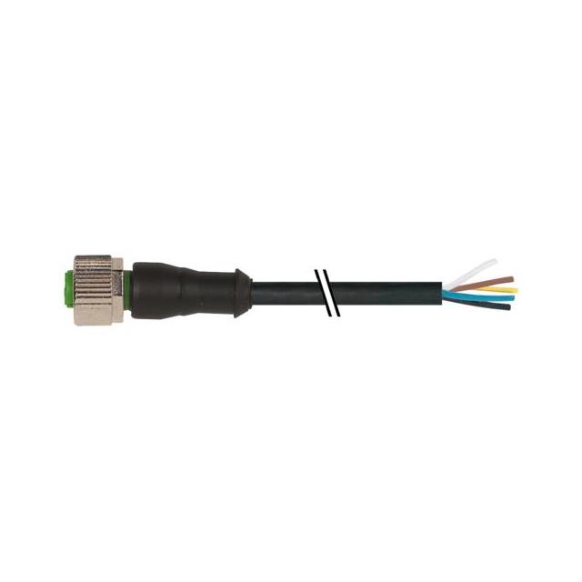 【7000-12241-6150030】M12 FEMALE 0 WITH CABLE, PVC 5X0