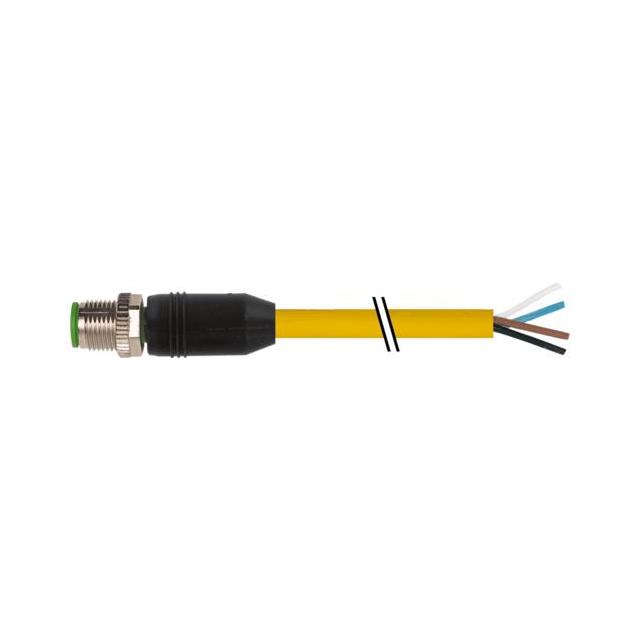 【7700-12021-1500300】M12 MALE 0 WITH CABLE, TPE 4X18A