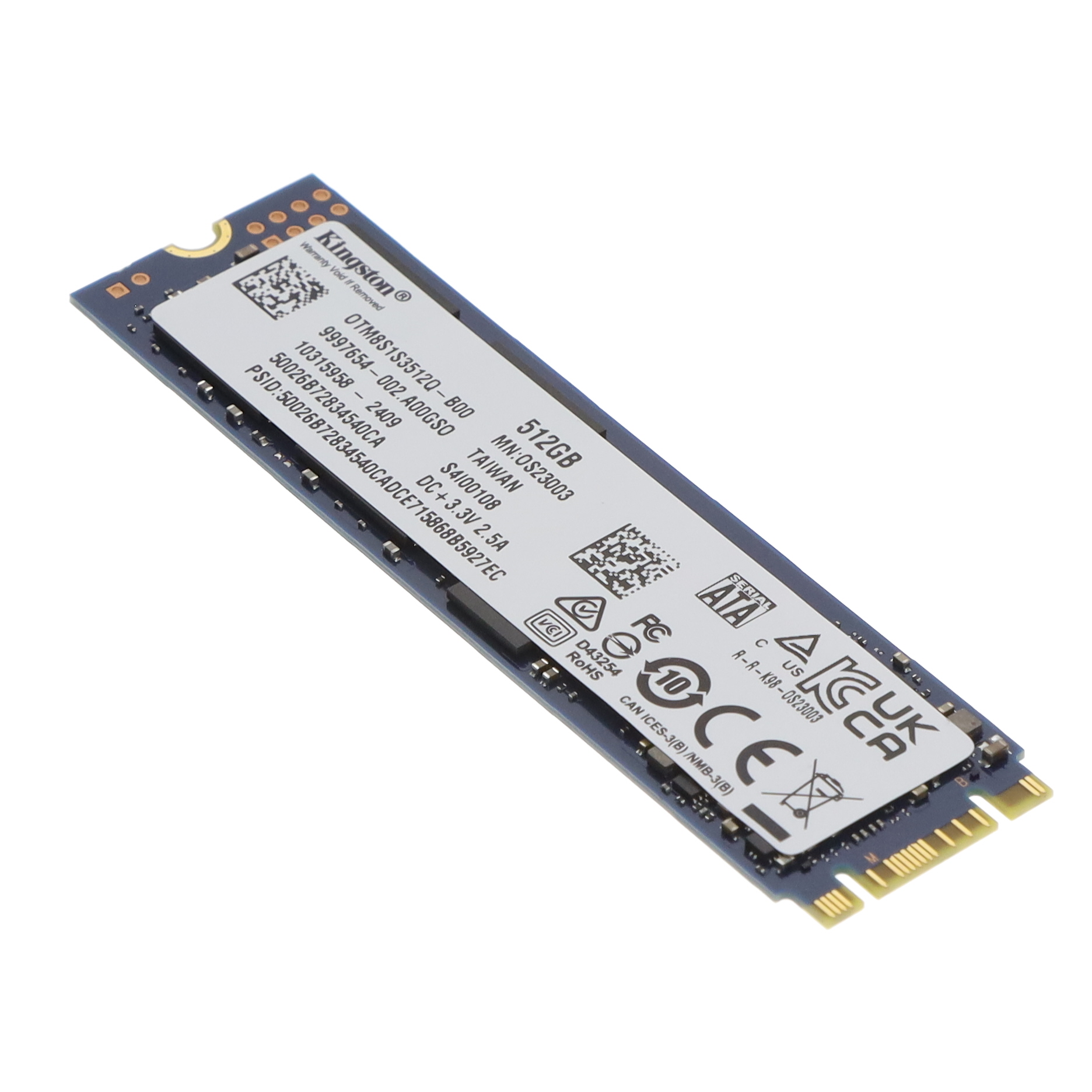 【OTM8S1S3512Q-B00】M.2 2280 512GB産業用SSD