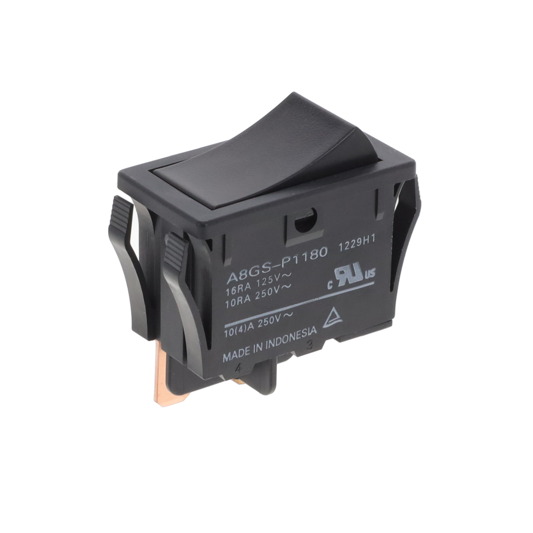 【A8GS-P1180】SWITCH ROCKER SPST 16A 125V