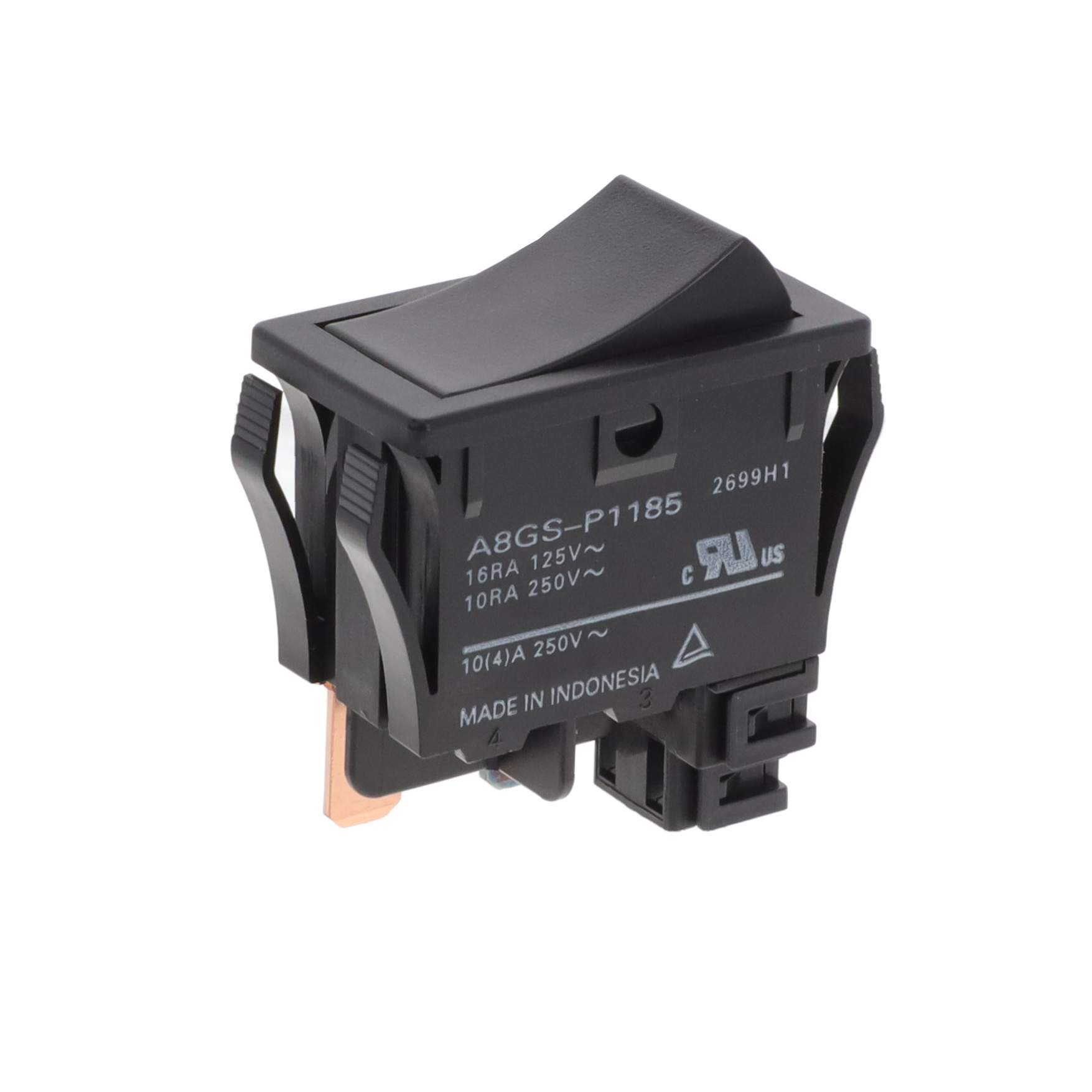 【A8GS-P1185】SWITCH ROCKER SPST 16A 125V