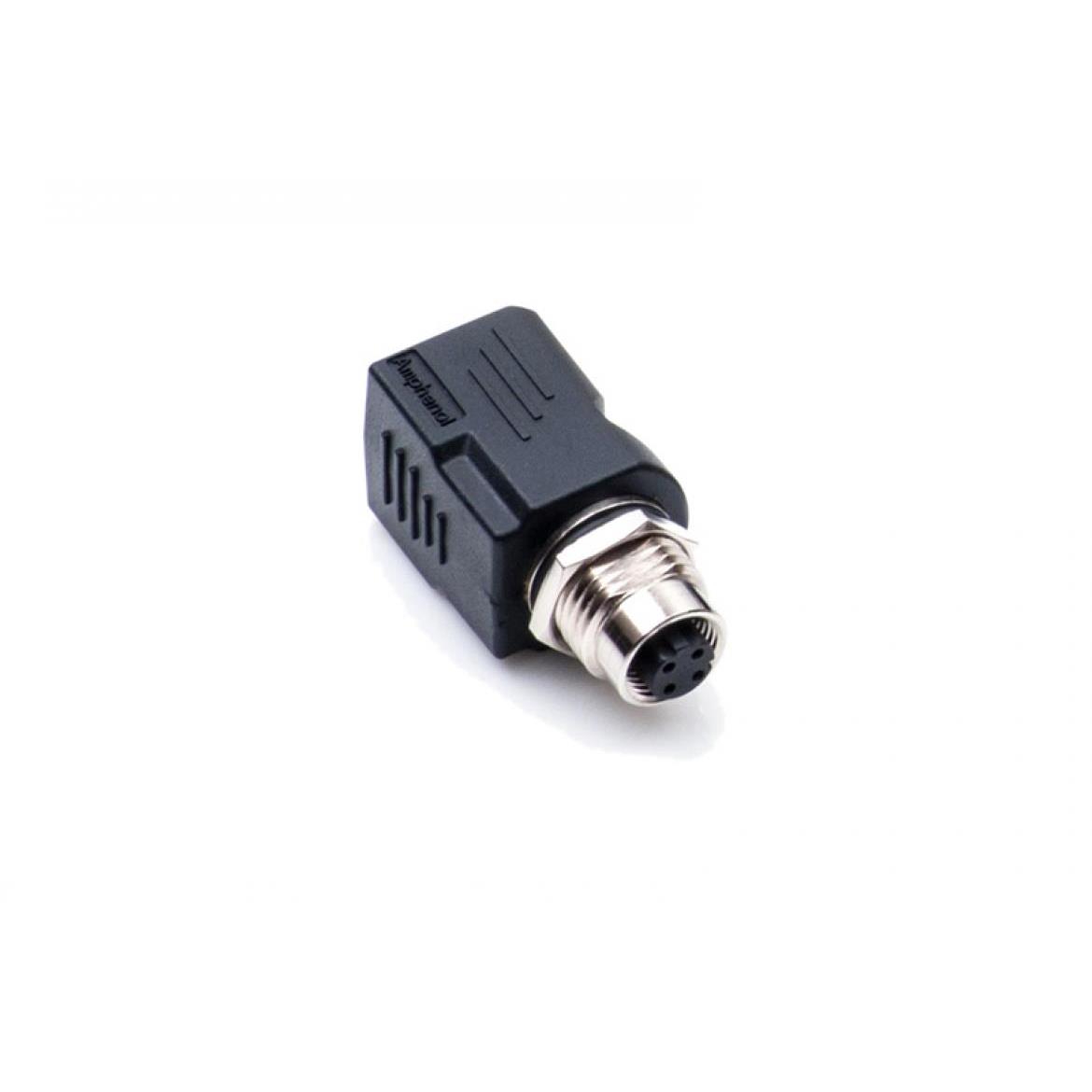 【RJS-12D04FF-LS8002】ADAPT CIRC 4POS TO RJ45 JACK BLK