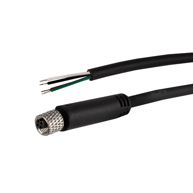 【BC-M5FA4BP01020M】CIRC CBL 4POS PLUG TO WIRE 6.56'