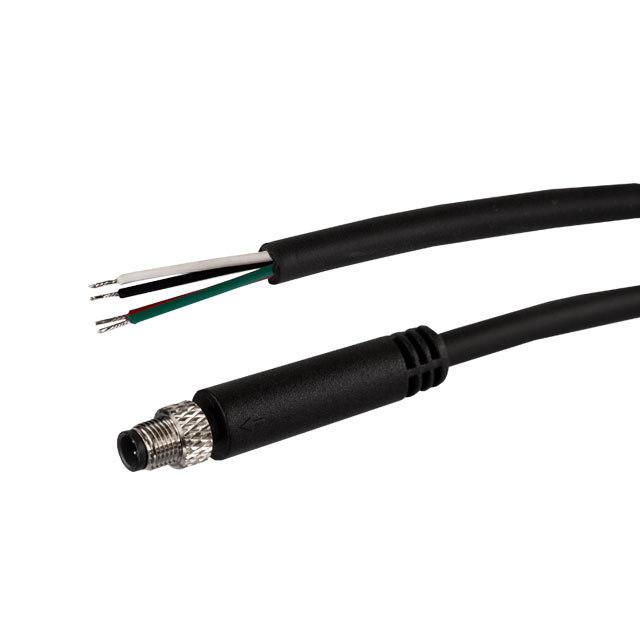 【BC-M5MA4BP01020M】CIRC CBL 4POS RCPT TO WIRE 6.56'