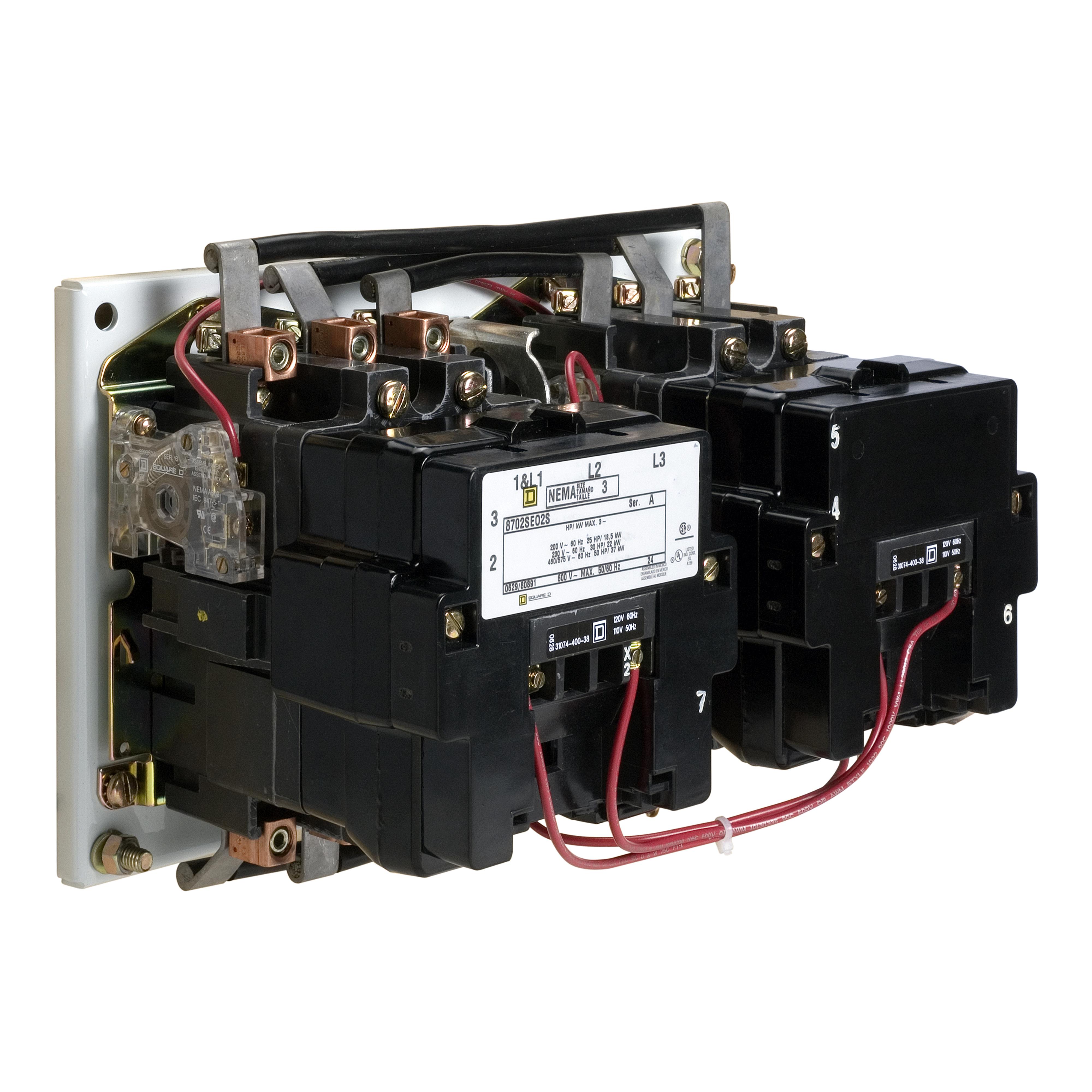 【8702SEO2V02S】REVERSING CONTACTOR 600VAC 90A N