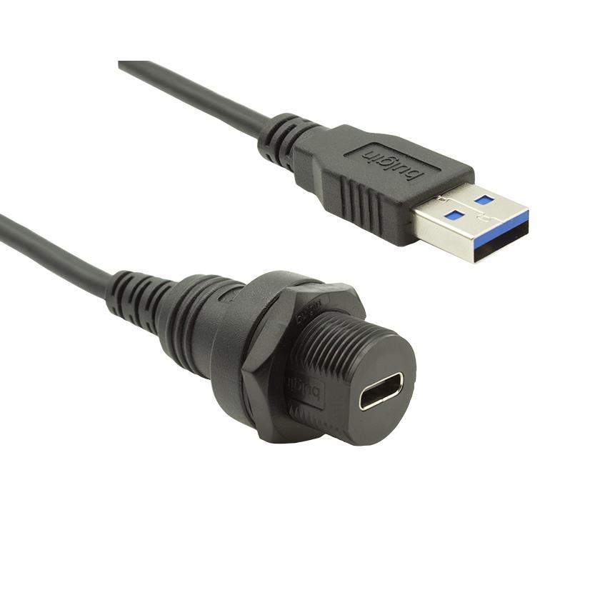 【PXP0025/C/1M00/A】CBL USB3.0 PNL MNT C F-A PLUG 1M