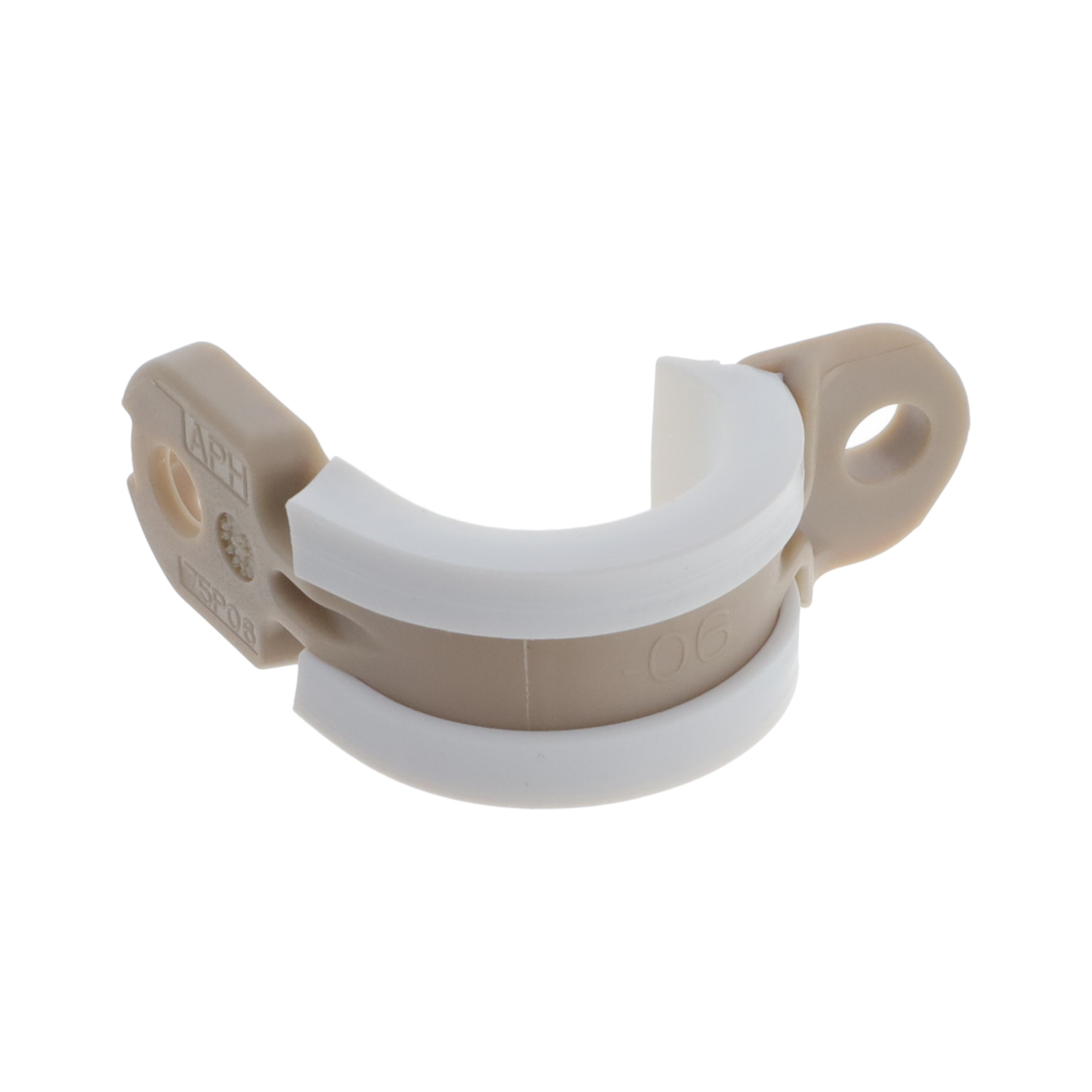 CBL CLAMP P-TYPE WHITE FASTENER