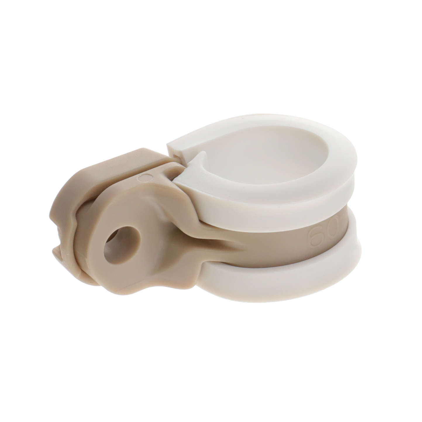 CBL CLAMP P-TYPE WHITE FASTENER