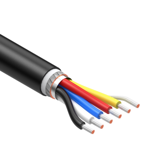 【30-03015】CABLE 5COND 24AWG BLK SHLD TPU