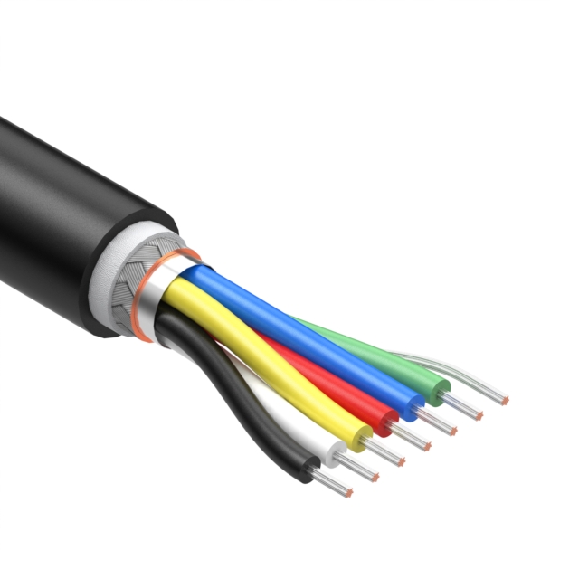 【30-03024】CABLE 6COND 26AWG BLK SHLD TPU