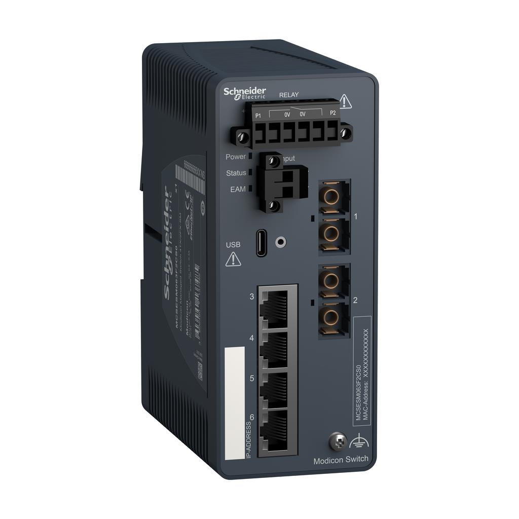 【MCSESM063F2CS0】ETHERNET SWITCH, INDUSTRIAL MANA