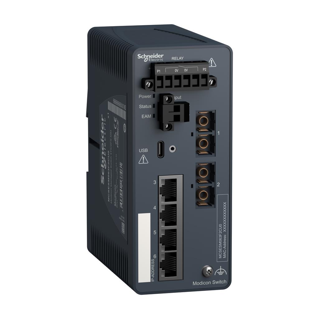 【MCSESM063F2CU0】ETHERNET SWITCH, INDUSTRIAL MANA